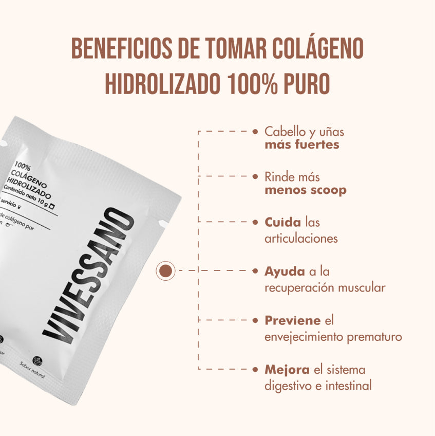 Colágeno Hidrolizado Puro | 10 Sachets (10g c/u)